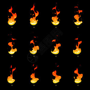 火焰动画矢量元素图片