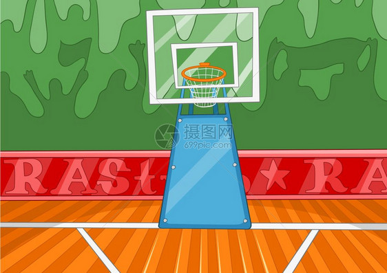 篮球体育场矢量卡通背景eps10艺术dt有透明对象图片