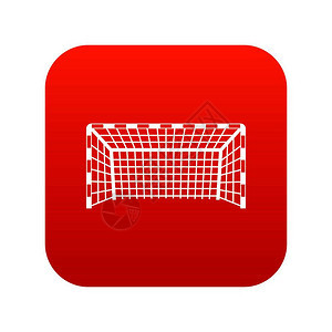 球门红色图标矢量设计元素图片