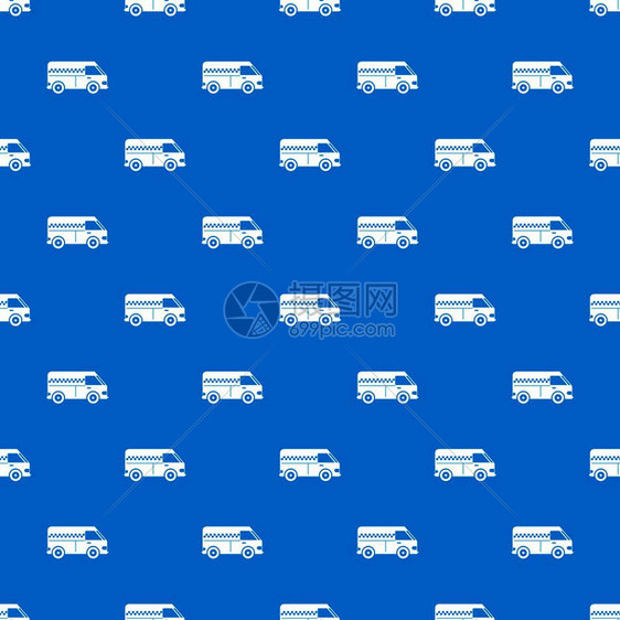 蓝色背景小型客车出租车图图片
