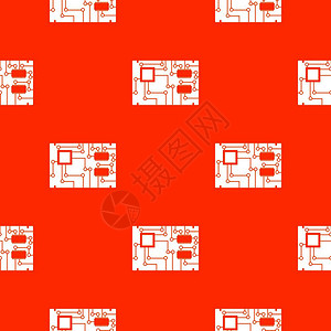 电子板无缝红色图案矢量设计元素图片