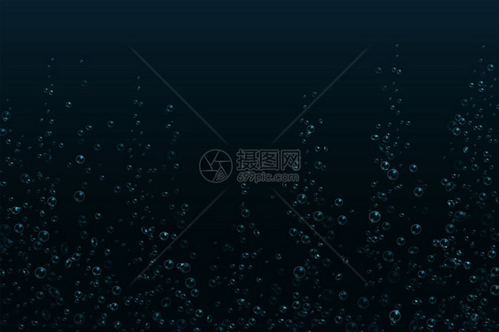 水下气泡背景矢量设计元素图片