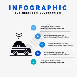 汽车无线网5步式演示背景背景图片