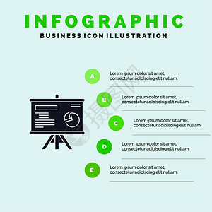5步式演示文稿背景图片