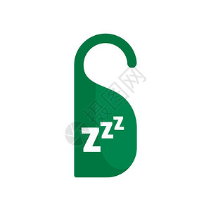 绿色睡眠架标签网络设计矢量图图片