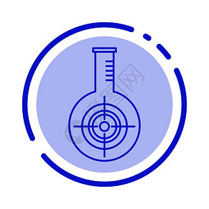 化学玻璃反应实验室目标蓝色点线条图背景图片