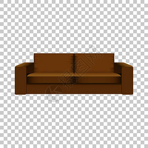 棕色沙发模型格图片