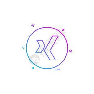 奥奇哈媒体网络社交xingp矢量插画