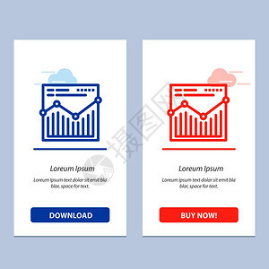 分析网络站报告蓝色和红下载购买网络部件卡模板图片