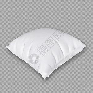 毛毯纺织品材料正方形整枕头睡衣布局的放松附属内部元素符合现实的3d插图舒适的睡眠媒介家用枕头图片