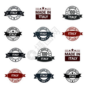 Italy邮票设计置矢量图片
