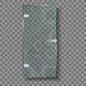 现代透明玻璃门图片