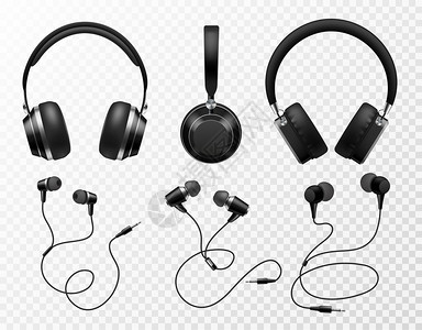音乐耳机黑游戏扩音器无线移动耳机3d矢量技术室配件3d矢量器图片