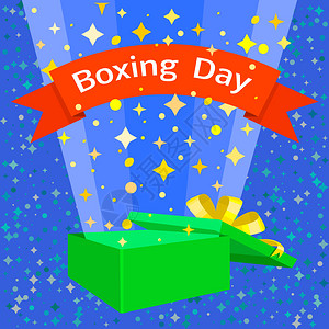 快乐的拳击日概念背景快乐的拳击日矢量概念背景用于网络设计快乐的拳击日概念背景平板风格图片