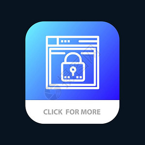 登录安全网络布局密码锁定移动应用程序按钮机器人和ios线版图片