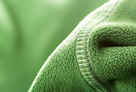 运动服装绿色软合成羊毛图片