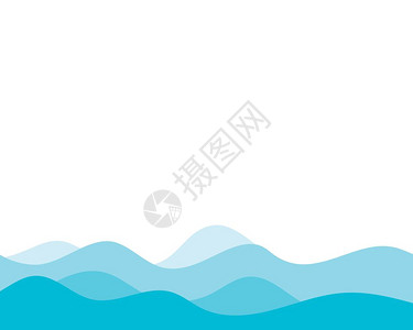 海浪矢量背景图高清图片