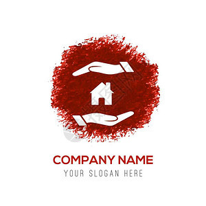 公司建筑红色印章图标图片