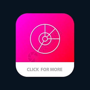 平面业务图表财统计移动应用程序按钮和机器人ios线版图片