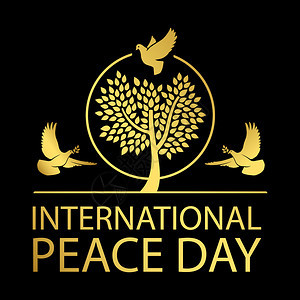 国际和平日黄金徽章图片