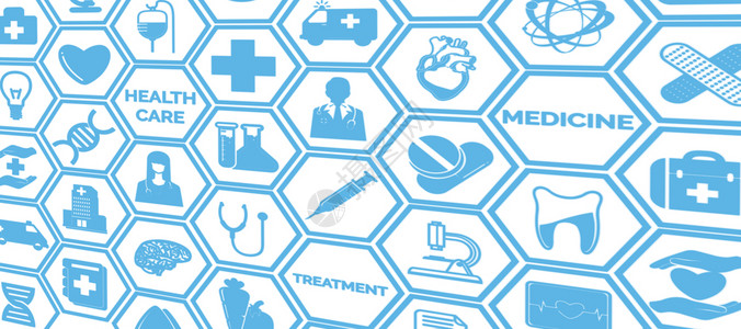 医疗背景保健标志医生图和蓝背景显示保健人员医疗紧急服务保健研究和医疗险上的符号图片