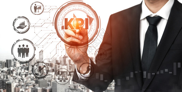 kpi商业概念主要绩指标现代图形界面显示职务目标评价的符号和营销kpi管理的分析数字图片