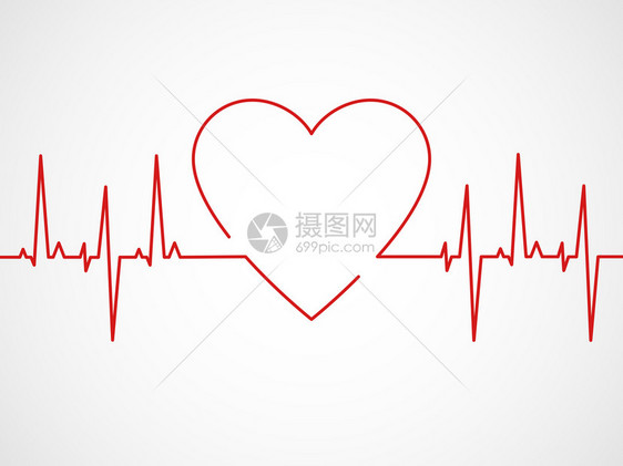 ekg心脏电图或动医疗应用程序矢量概念心脏ekg电图监测图片