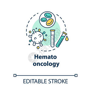 血病的诊断治疗和预防实验室测试设想细线插图矢量孤立大纲rgb彩色绘图可编辑中风图片