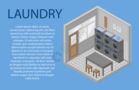洗衣房广告图背景图片