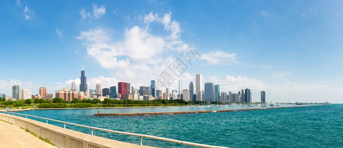 芝加哥城市景色图片