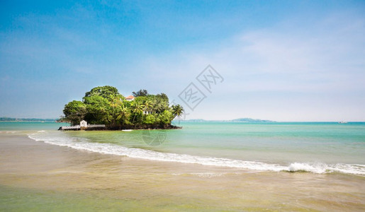 斯里兰卡海岸的小天堂背景图片