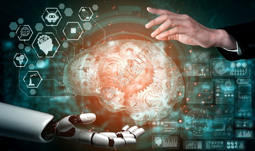 开发大脑3d提供人工智能对机器人和的开发进行研究以促人们的未来生活数字据挖掘和计算机大脑的器学习技术设计背景