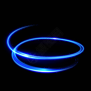蓝色矢量光电流发的旋转螺背景发光的转和亮发小路灯蓝色矢量光电流图片
