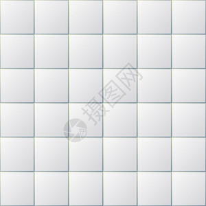 白色瓷砖白色卫生间砖瓦陶瓷厨房地板无缝背景瓷地板或浴室厨房墙壁插画
