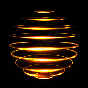 金圆光跟踪效果闪亮的魔幻3d球矢量图闪亮的影响发光的能量元素金圆光跟踪效果闪亮的魔幻球矢量图图片