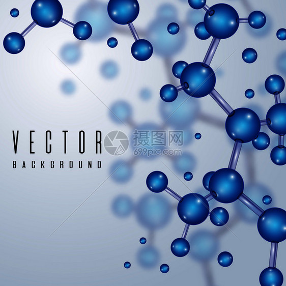 3d原子的结构元素化学分子矢量抽象科学背景生物化示意图模型原子和分微插图3d原子的结构元素化学分子矢量抽象科学背景图片