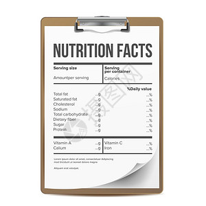 营养事实矢量空白模板食物内容脂肪信息蛋白质运动克和百分数说明健康服务饮食补充说明健康营养事实矢量健康饮食图片