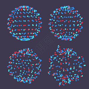 分子结构矢量线条未来连接抽象分子网格图解原抽象物体几何形状设计分子网格图解图片