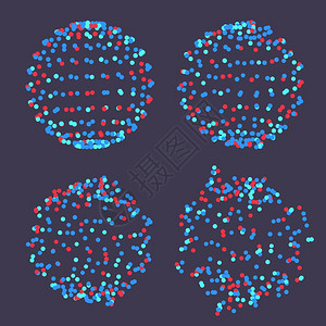 分子结构矢量线条未来连接抽象分子网格图解原抽象物体几何形状设计分子网格图解图片