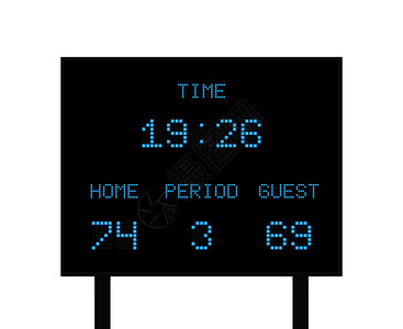 具有足球或得分竞争的矢量数字电子板具有结果竞争的记分板用信息显示记分板图片