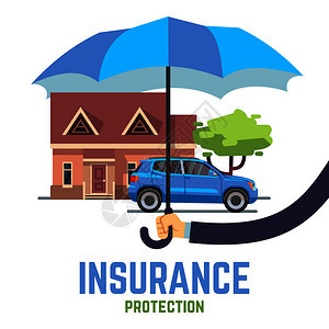 安全运输保险建筑汽车住房保险蓝伞图片