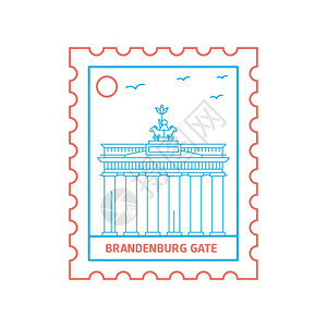柏林建筑邮票图片