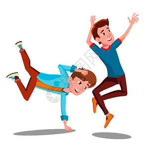 举个例子两男孩在向量上跳舞两个男孩在向量上跳舞两个男孩在向量上跳舞图片