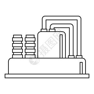 用于生产石油图示的设备用于生产网络的石油矢量图示生产石油图示大纲样式图片