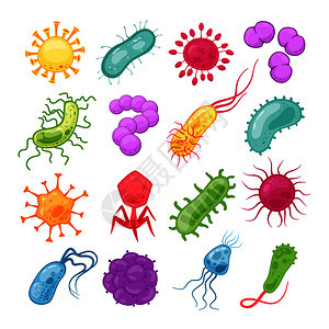 生物流行生物微阿米亚巴流行病细菌传染病流感细胞媒单独收集说明有机微生物感染细菌集生物流行病细菌微生物流行病传染媒单独收集背景图片