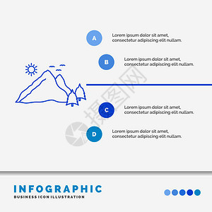 网站和演示文稿的图模板直线蓝图标Infographic风格矢量说明eps10抽象模板背景图片