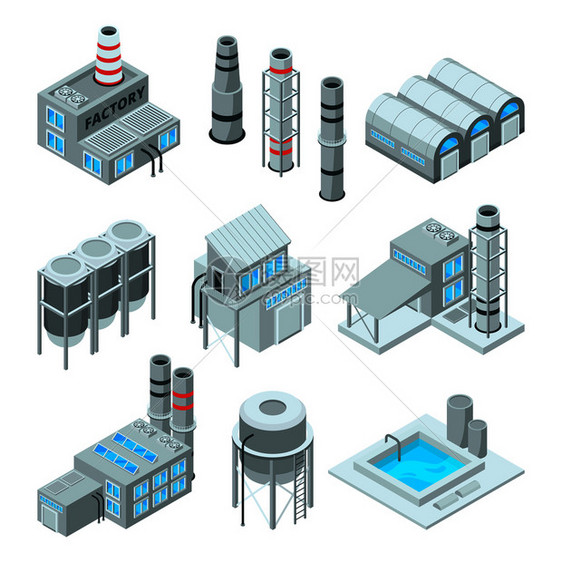 工业建筑图标图片