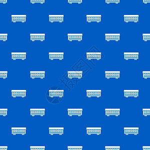 载客列车型载体模式蓝色重复图图片