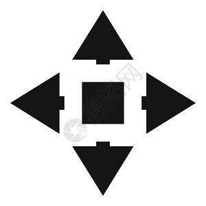 光标移位图矢量图的简单插用于网络光标移位图简单的黑色样式图片