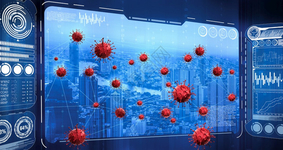 2019年的冠状疾或covid19信息图显示感染风险区域医学大数据科分析概念以保护2019年的冠状疾或covid19图片